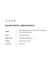 Ascorbic Acid 8% + Alpha Arbutin 2% by The Ordinary in UAE, Dubai and Abu Dhabi at Shopey